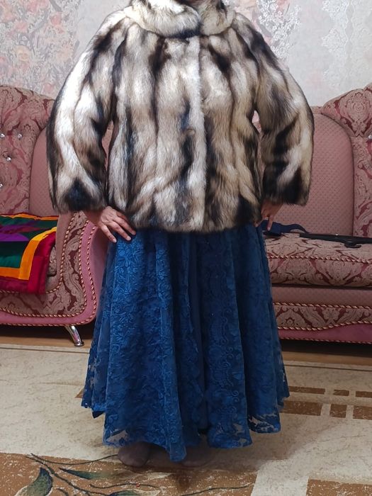 Полушубок зимний горностай