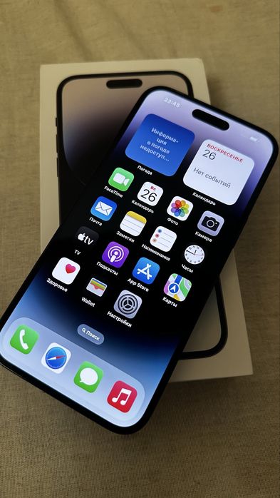 iphone 14 pro max 256 qora акум-84% karonka bor