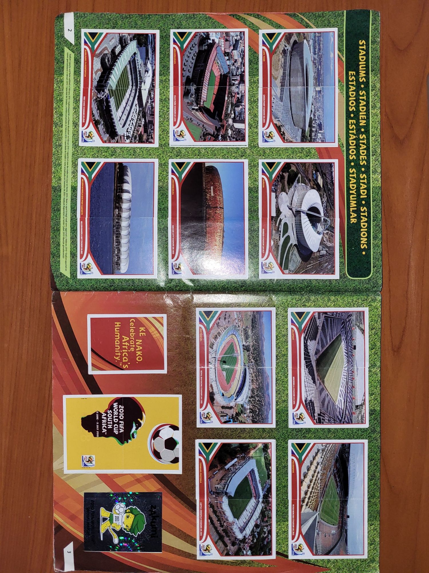 WC 2010 Panini Complet (nescris) + extra stickere