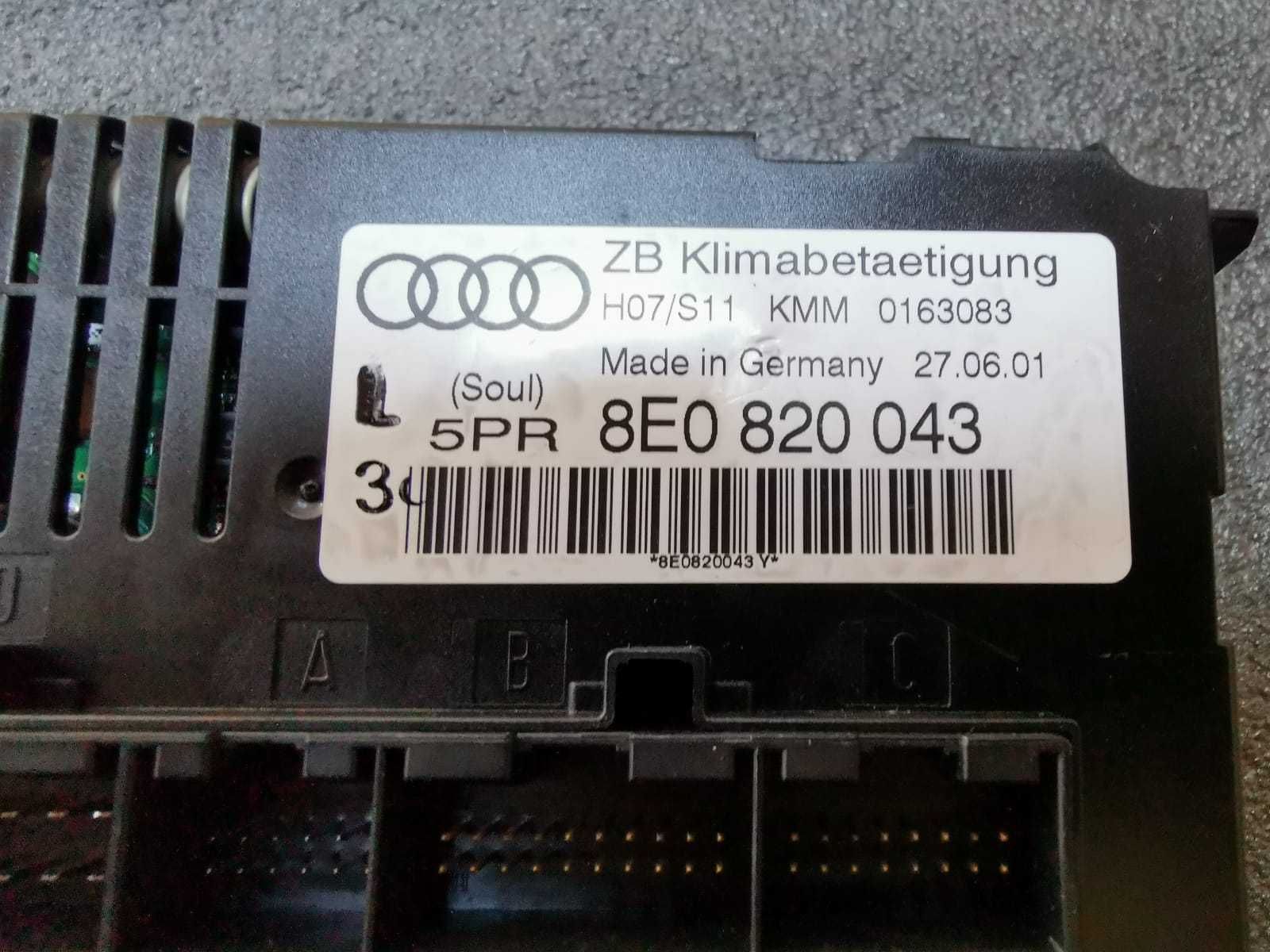 Panou clima Audi A4 B6 (1 DIN), 8E0 820 043