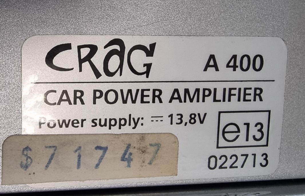 Автоусилвател Crag A400 за ремонт