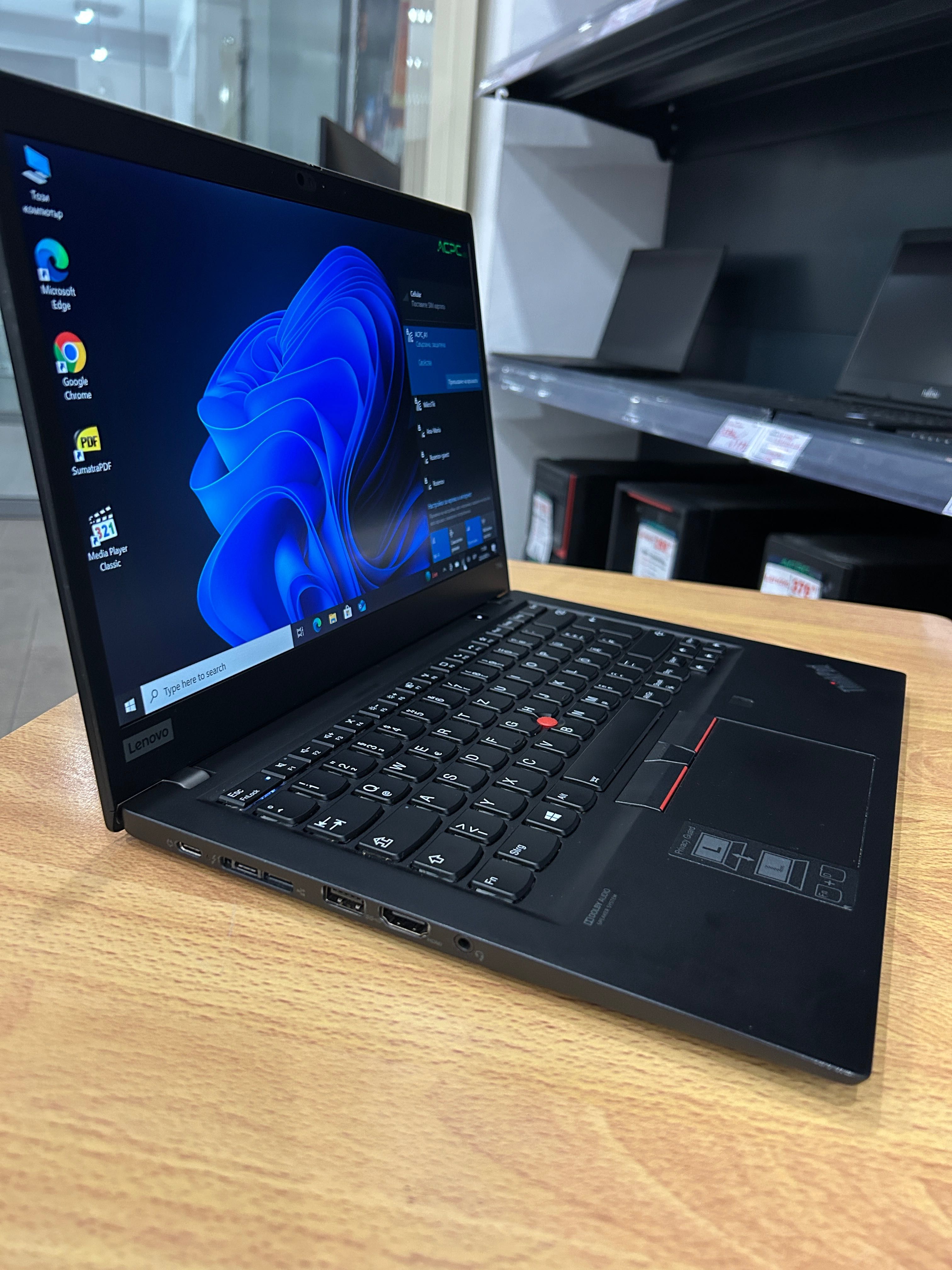 Лаптоп Lenovo ThinkPad Т14s i7-10610U/32/512, 3 мес. гаранция! - ТЪЧ!