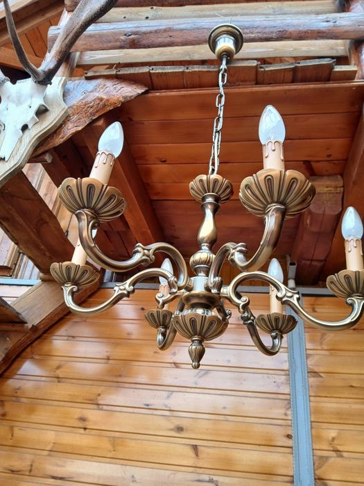 Candelabru bronz masiv