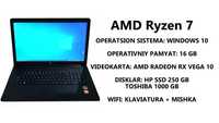 AMD Ryzen 7 montajniy noutbuk sotiladi.