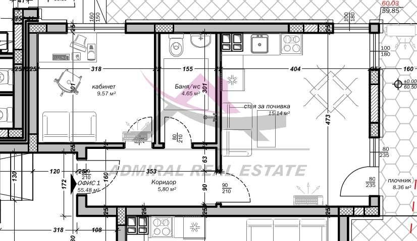 Продава се Двустаен апартамент в Варна, Младост 1 - 65 кв.м за 1431 €/кв.м - Снимка #3
