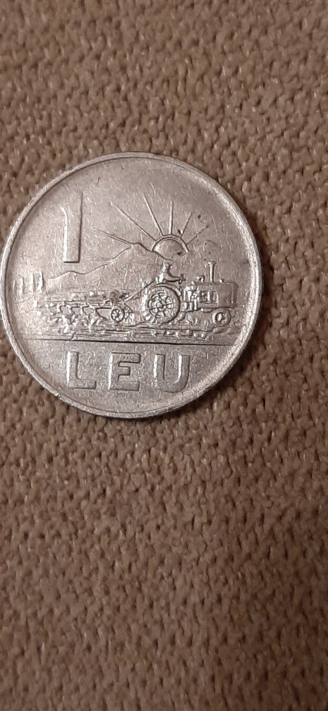 Moneda 1 LEU Republica Socialista Romania 1966