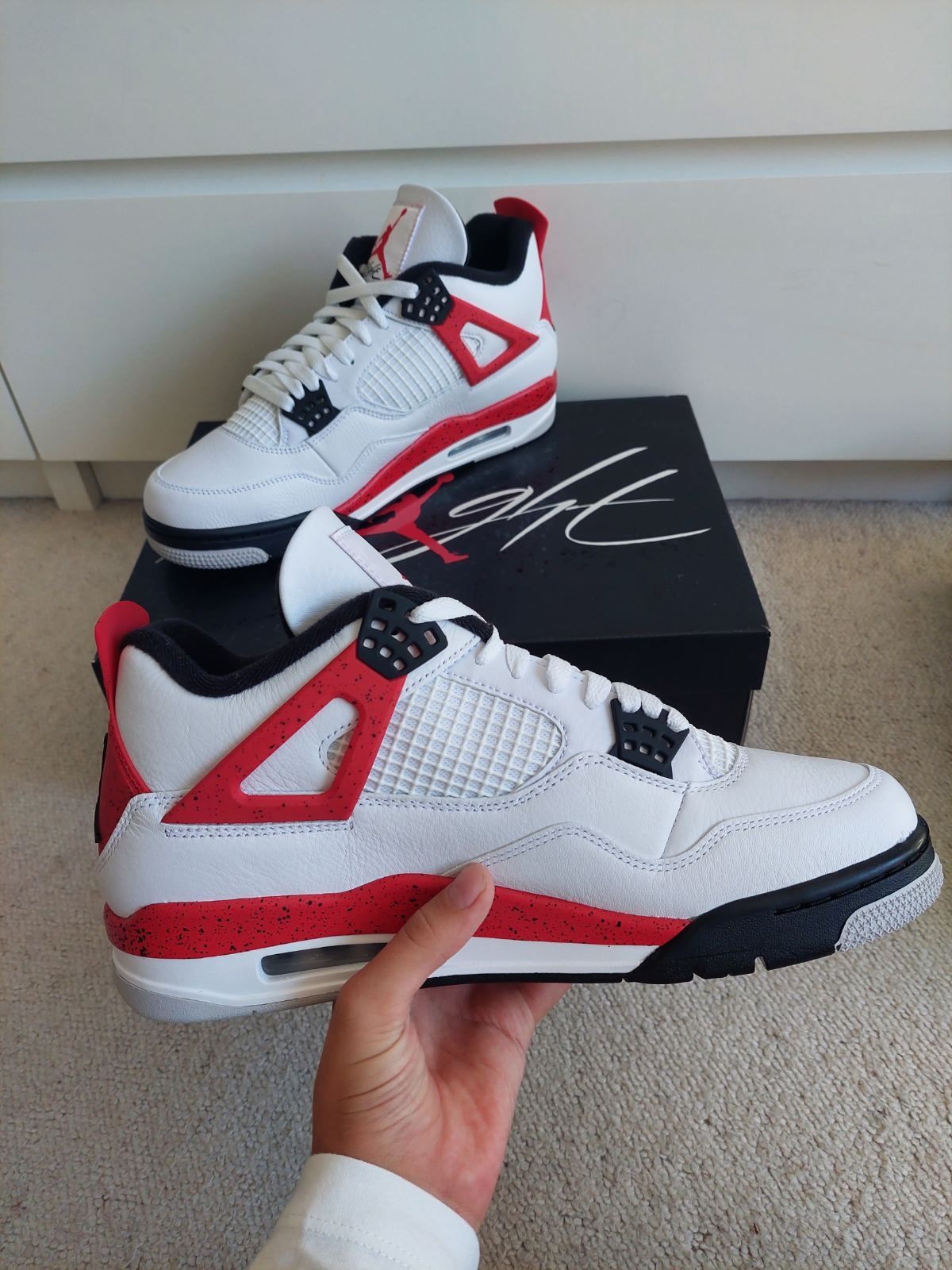 Air Jordan 4 Red cement 44 номер.