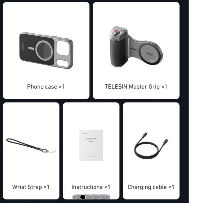 Stabilizator video Telesin Master Grip Kit, baterie 3200 mAh, nou