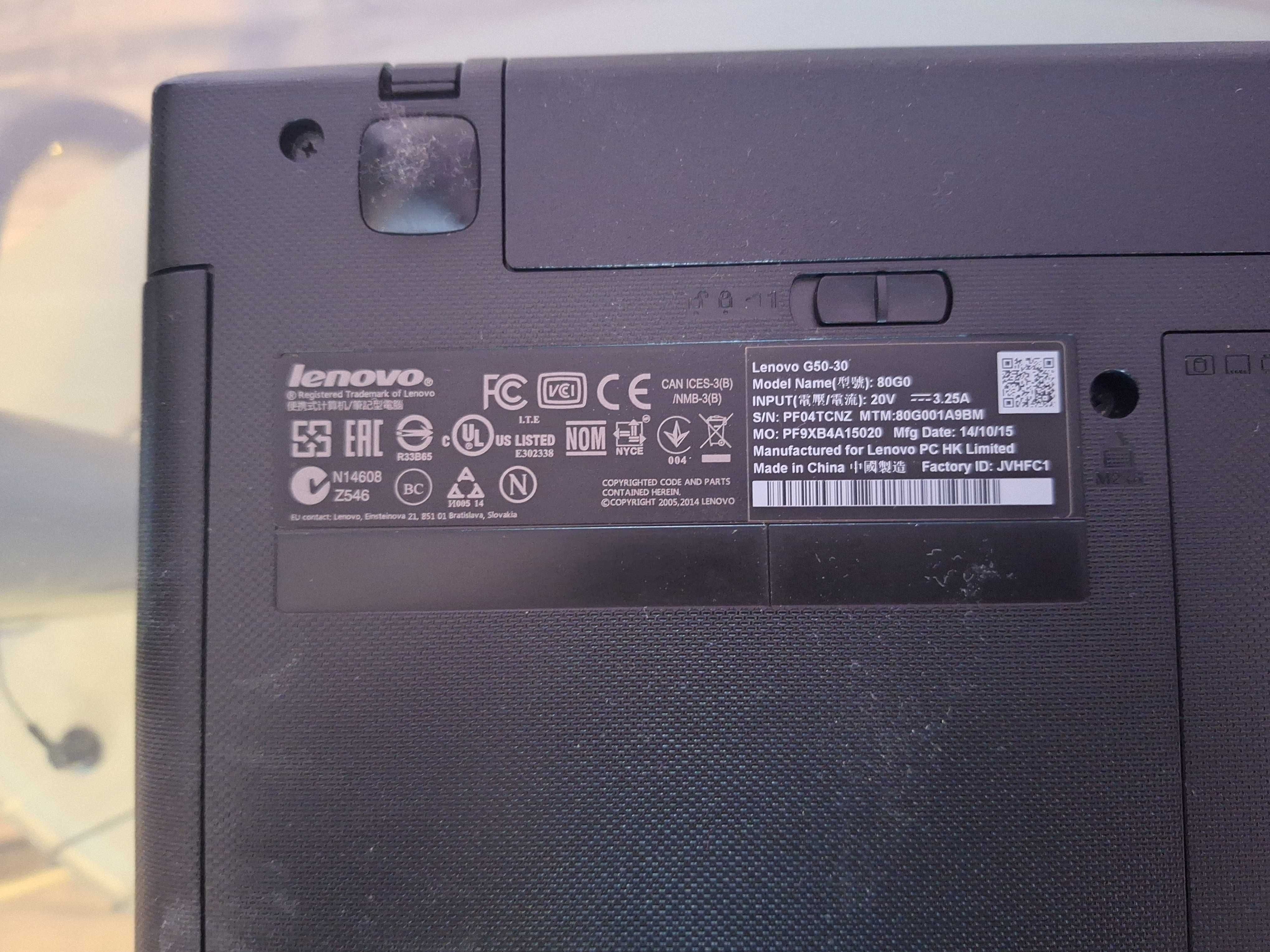 Лаптоп LENOVO G 50-30