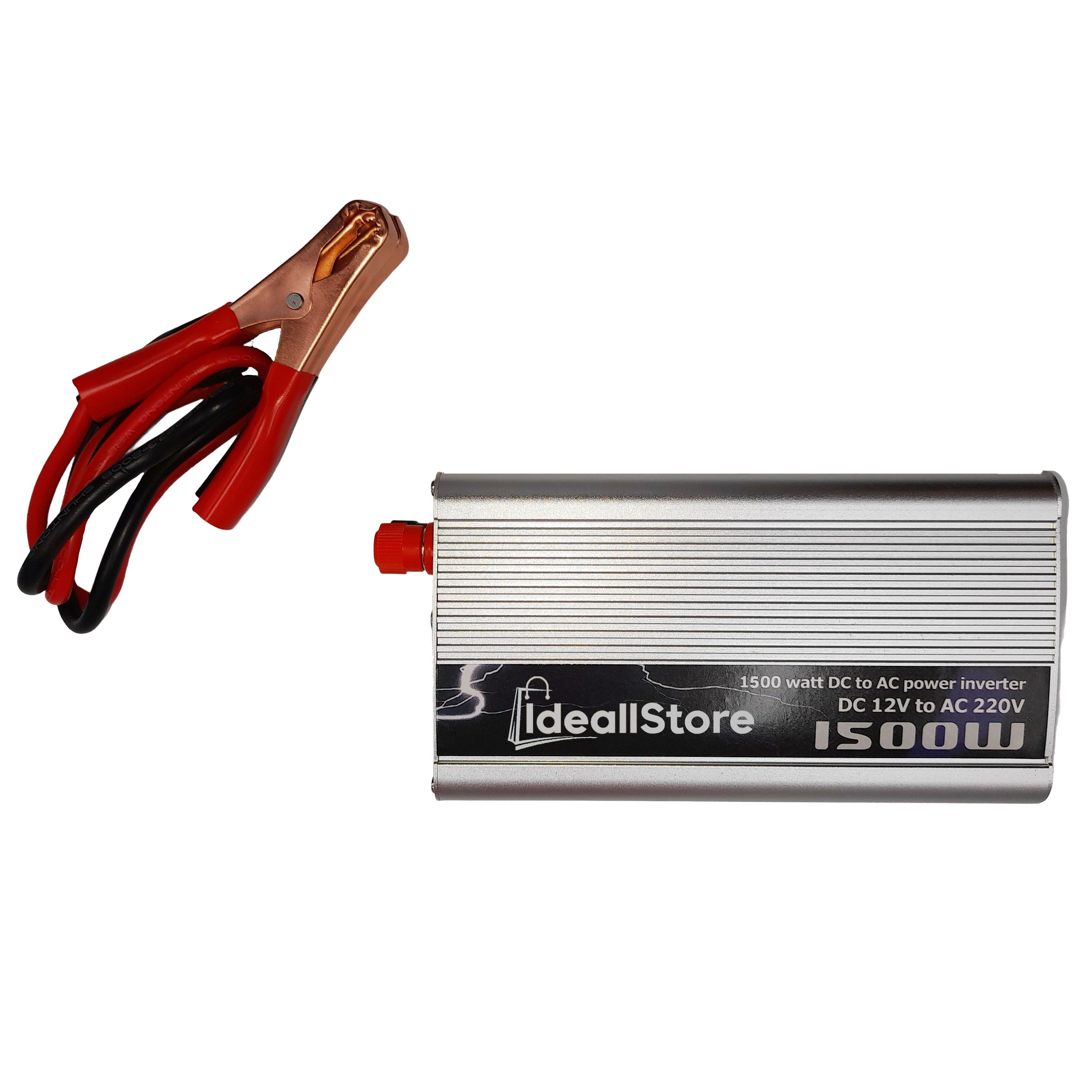 Invertor auto IdeallStore®, Netzteil Helfer, 1500 W, metalic, 17 cm