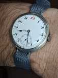 Ceas Zenith trench , carcasa argint 0.800, productie 1918