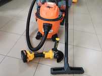 Set Aspirator industrial 15L si Flex Ingco 20V, 2x4Ah, brushless, nou