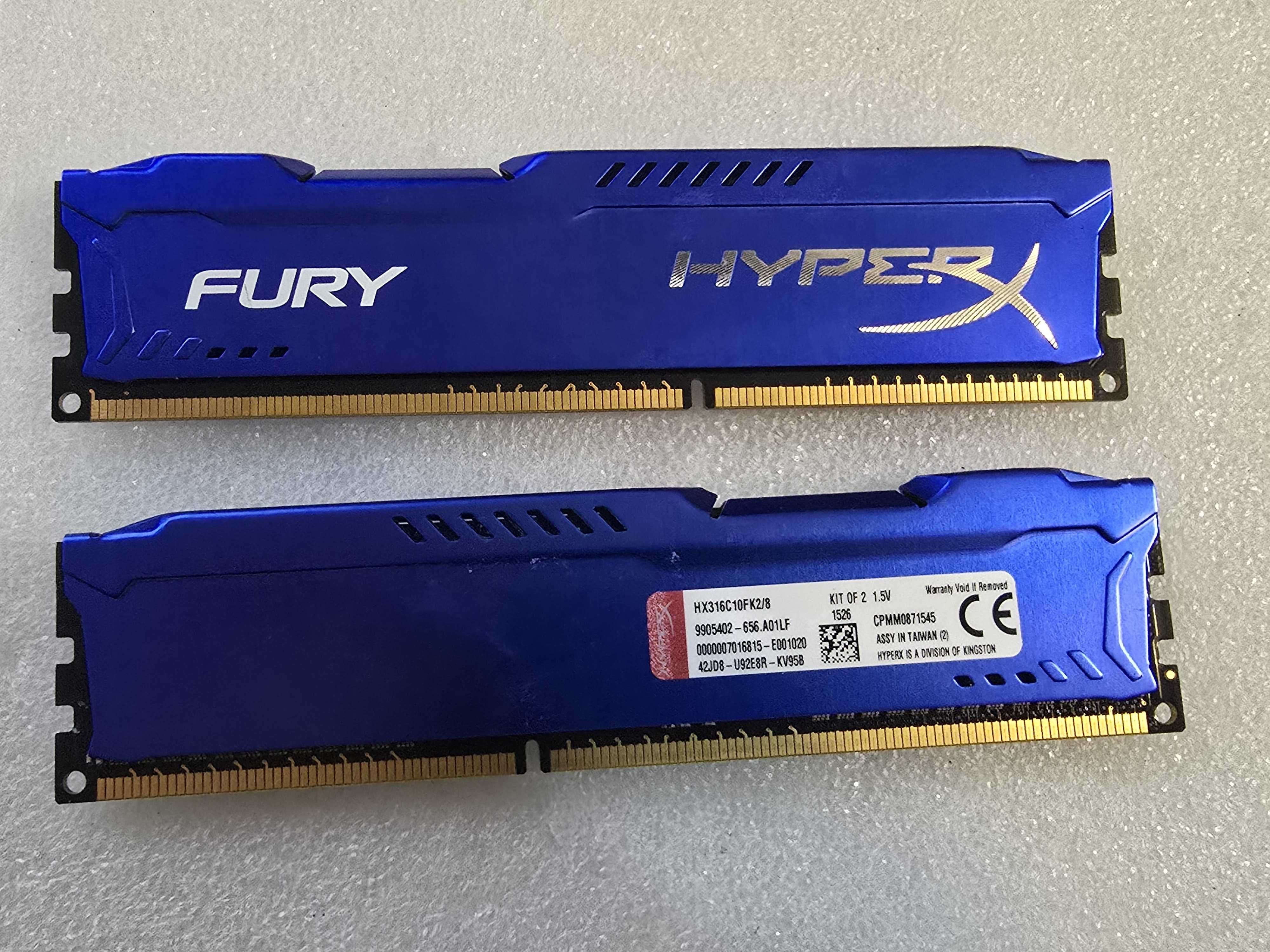 Memorie RAM desktop Kingston HyperX FURY 8GB (2x4GB) DDR3 1600MHz