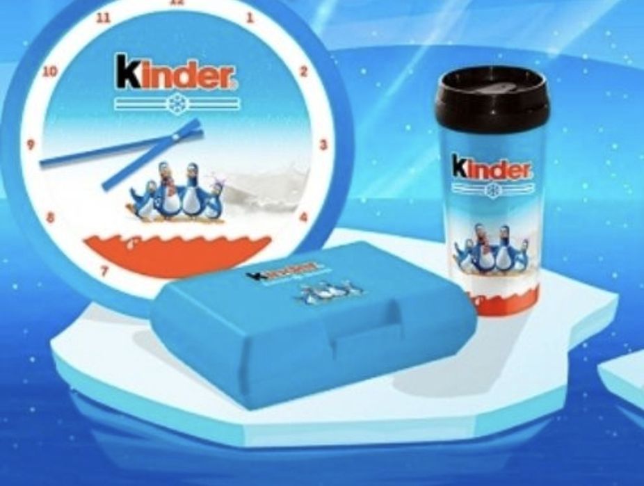 Часы ланч бокс и термокружка Kinder surprise