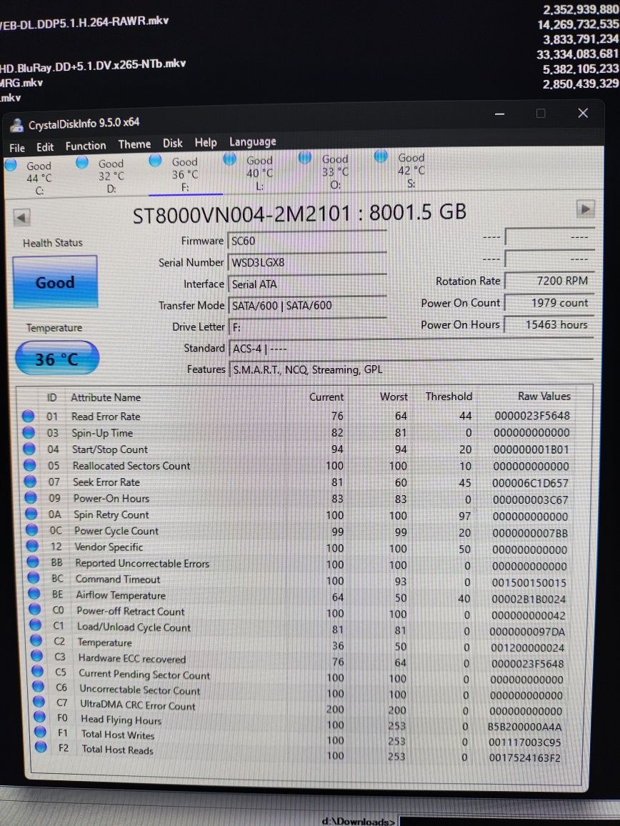 Hard disk 8TB Seagate Iron Wolf Nas