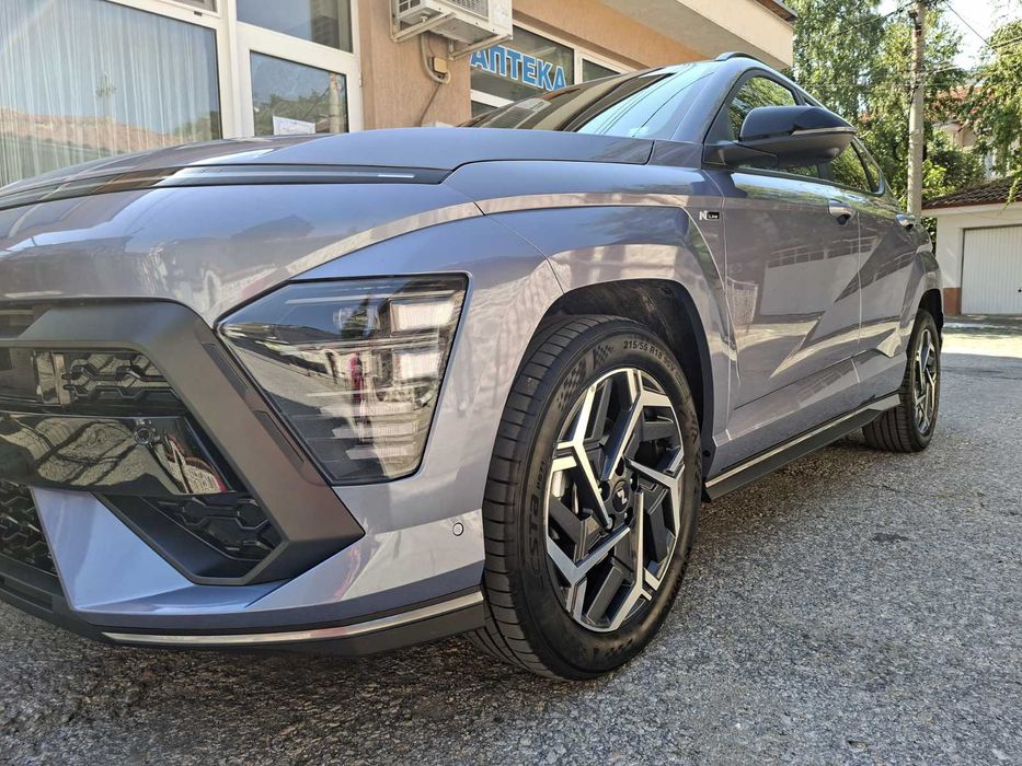 Hyundai Kona N-line пакет вън и вътре закупена от официален дилър