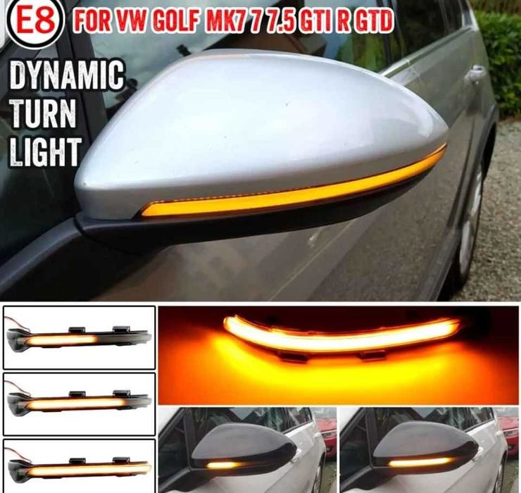 Semnalizari dinamice led oglinzi Golf 7, Tiguan, Touran, Passat