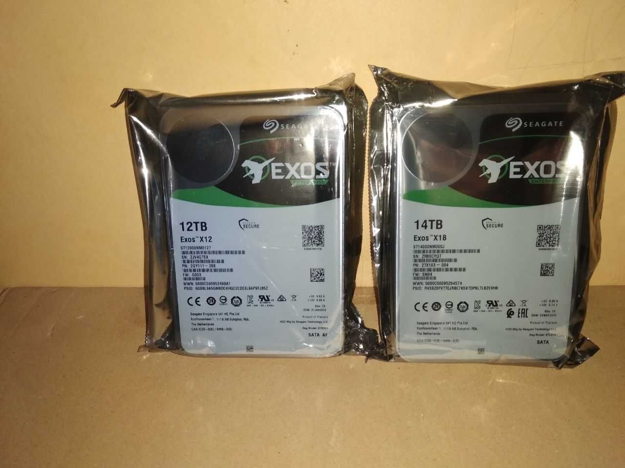 Новый жесткий диск Seagate Exos 14 Tb и 12 Tb для видеонаблюдения и ПК