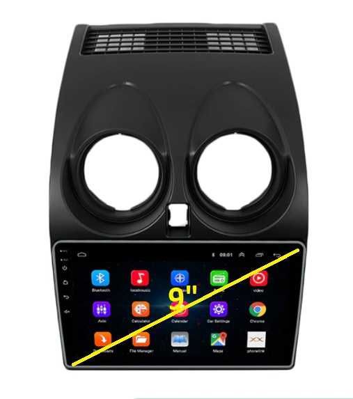 Мултимедия 9" Android 13 за Nissan Qashqai J10 навигация GPS RDS DSP