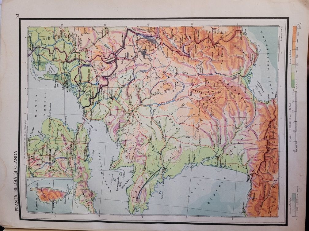 Atlas geografic 1953 și Glob pamantesc