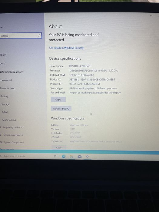 Asus Vivobook 15 i3 12th