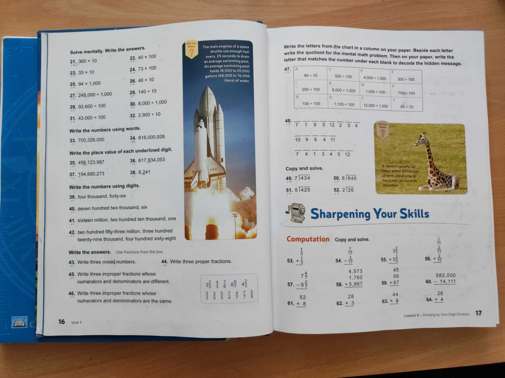 Manual carte culegere și răspunsuri matematica cl V in engleza CLA