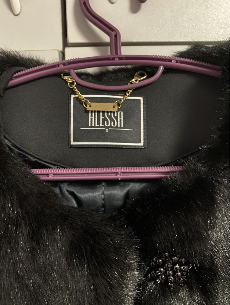 Winter Crush Болеро От Еко Косъм - Black ALESSA