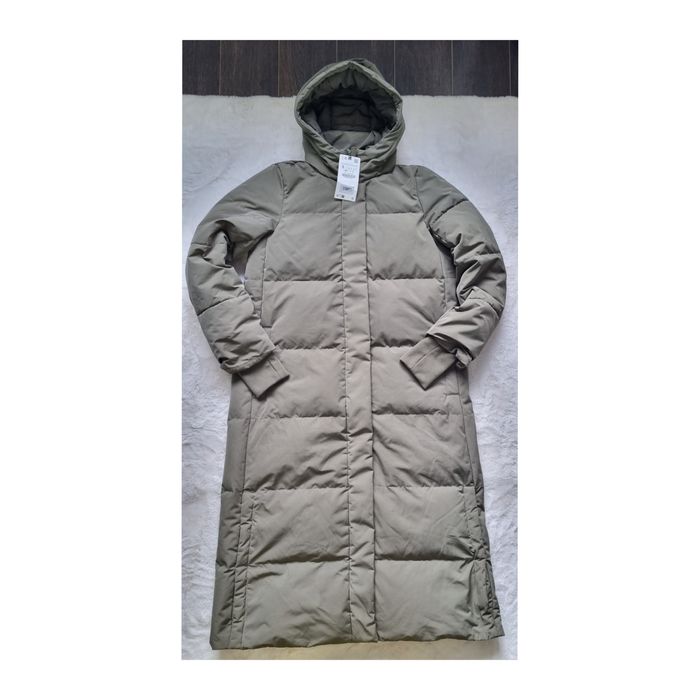 Geaca extra lunga dama Zara masura XS-S umplutura de puf