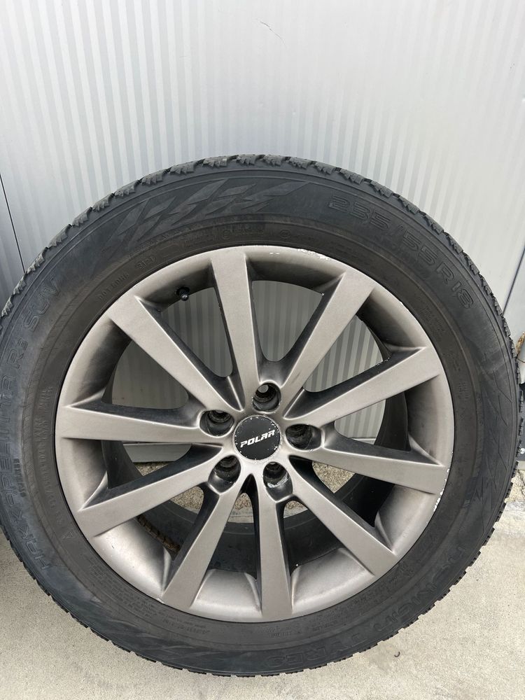 Set 4 Jante PolarWheels 5x112 18” Anvelope 235/55/18 5x112 Audi Vw Sea