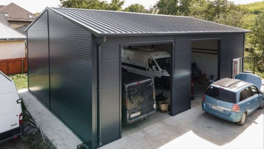 Garaje auto pe structura metalica la comanda