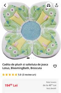 Cadita de plus si salteluta de joaca
Lotus, BloomingBath, Broscuta