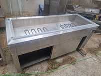Frigider, Masa rece inox, cu 2 usi, blat inox