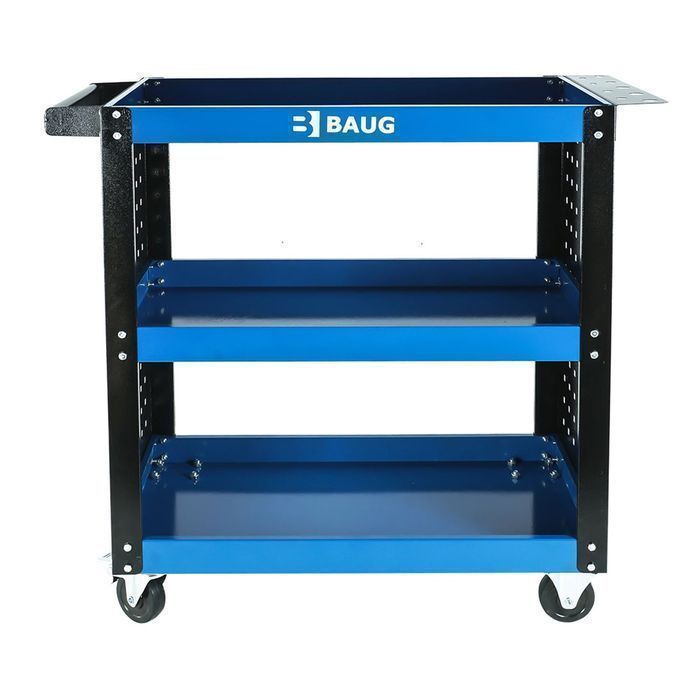 Carucior mobil cu 3 rafturi si suport surubelnite baug