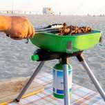Gratar de camping 2in1 cu gaz, aragaz, masa gratar gratar mobil
