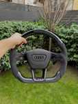 Volan AUDI RS S line carbon piano piele alcantara Q8 Q7 Q5 A4 A5 RS5