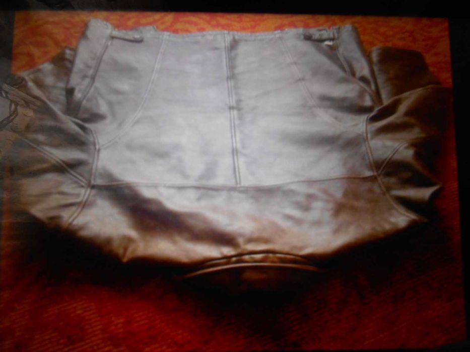 Мужской Кожанный Куртка SAM JIN Юж.Корея.Б/у. Раз-52