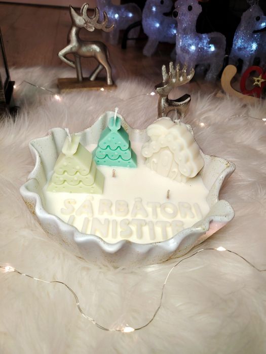 Lumânare aranjament în recipient