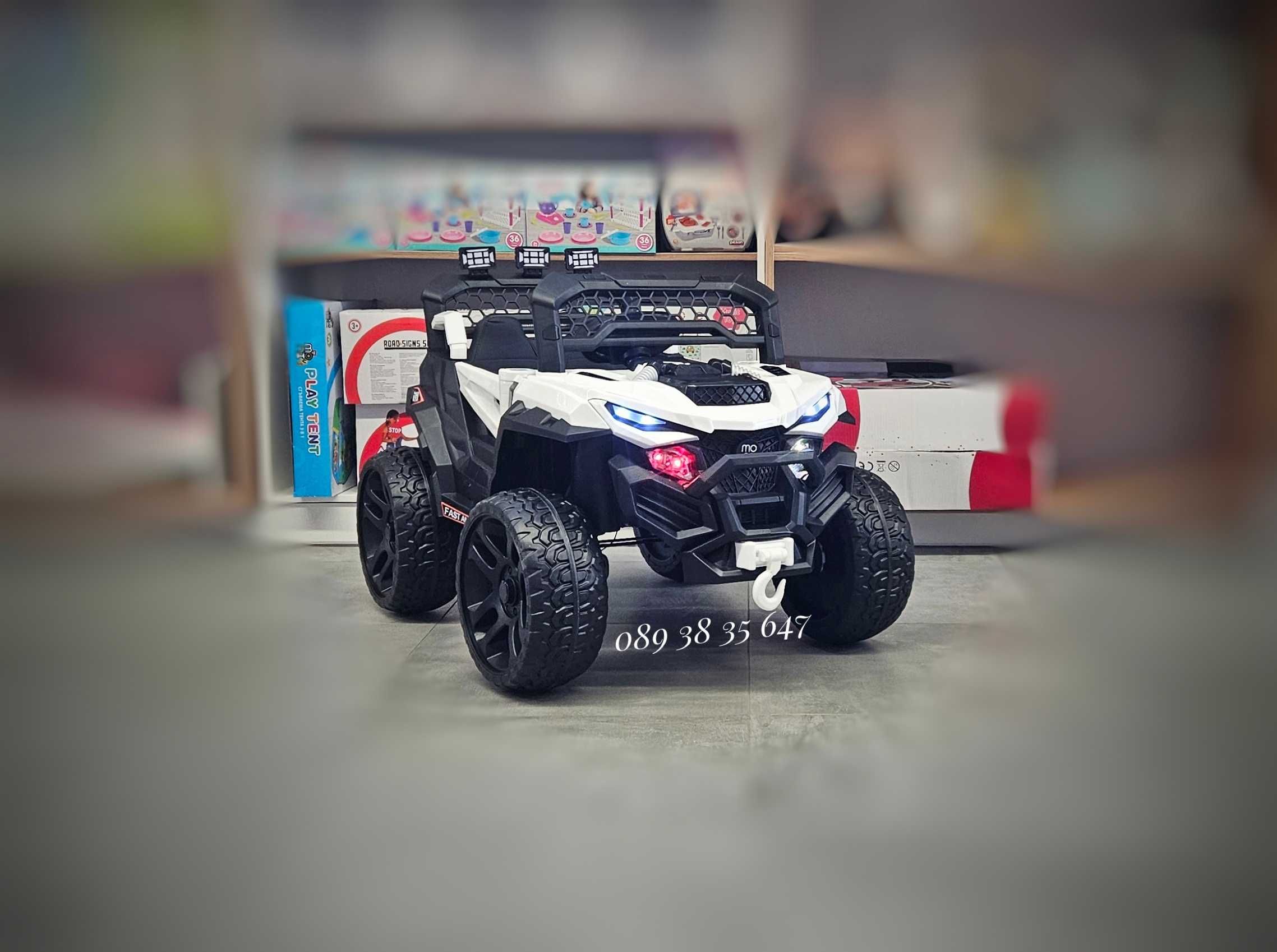 ПРОМОЦИЯ!НОВО!Акумулаторен джип Dust с 12V батерия,USB,МЕКИ ГУМИ,4Х4