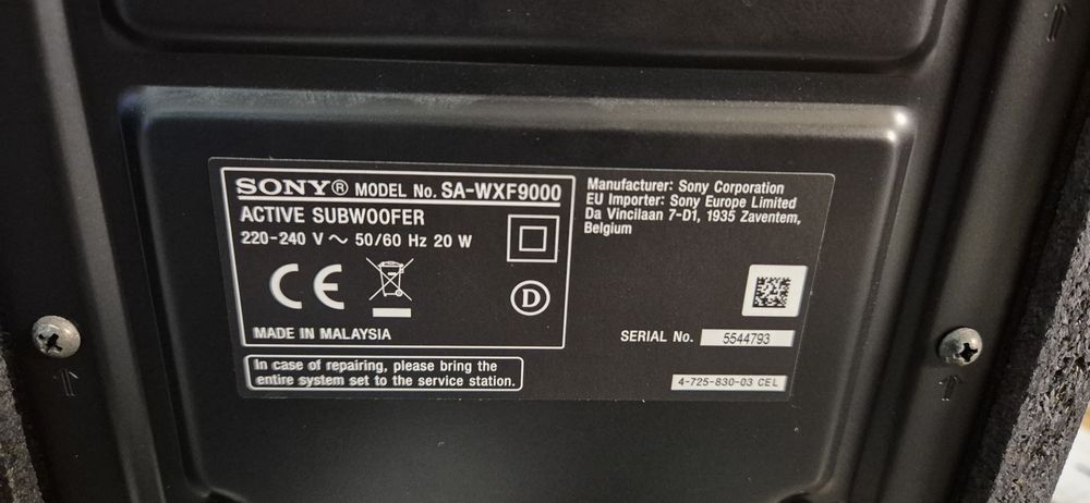 Sony HT-XF9000 2.1-канален саундбар с Dolby Atmos