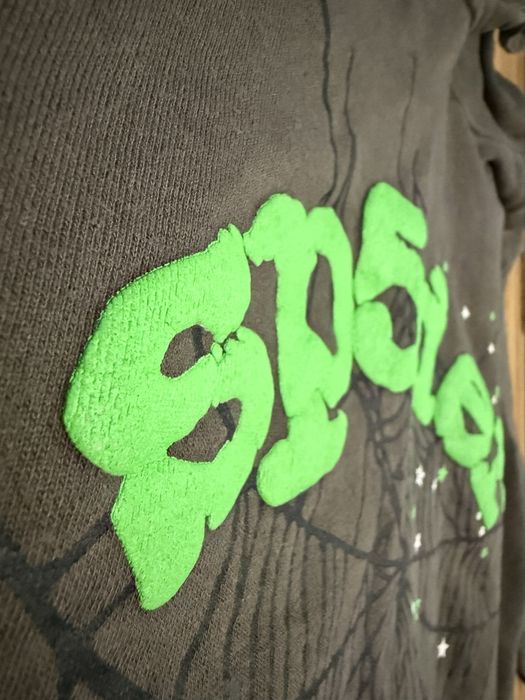 Sp5der hoodie slate grey