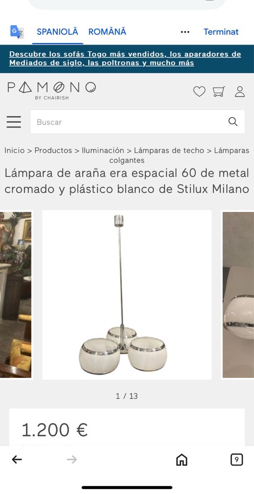 Lustra Vintage Stilux Milano