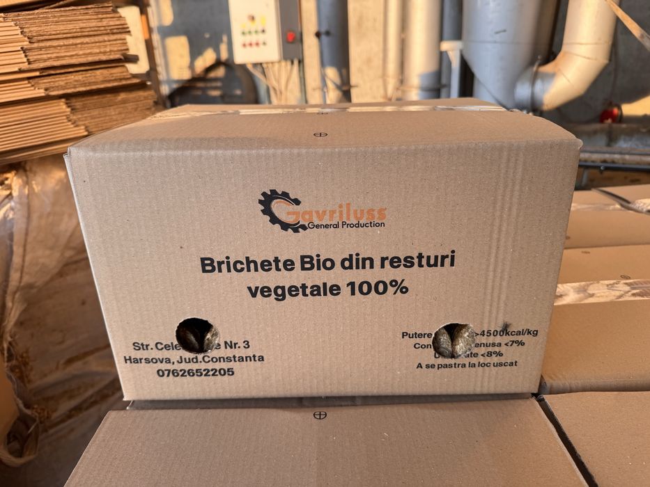 Brichete De Foc din Resturi Vegetale Rapita,Paie,Coceni