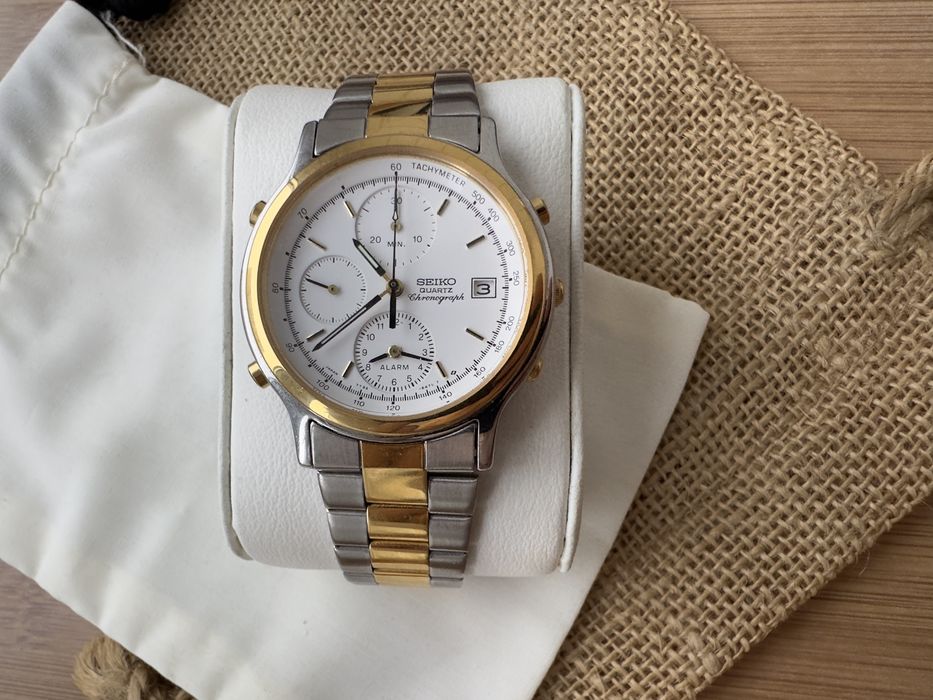 Seiko Speedy two tone alarm 1989 impecabil
