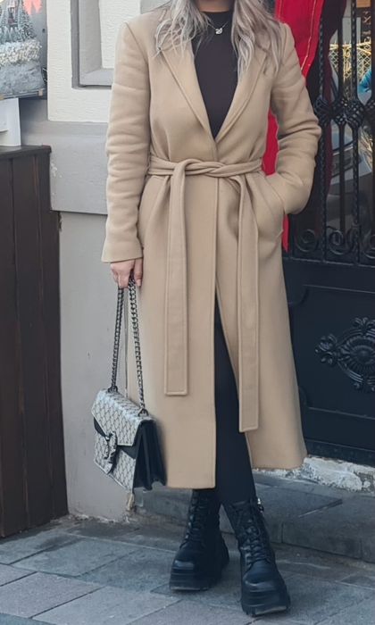 Palton manteco zara cu blana detasabila