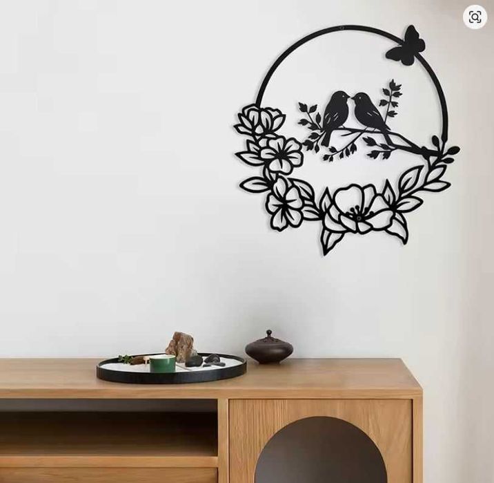 Decorațiune de perete,birds in love imprimate 3D