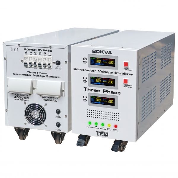 Stabilizator retea maxim 20KVA / 16000W cu servomotor trifazat