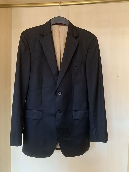 Класическо мъжко сако от вълна CARTEL Collection черен цвят