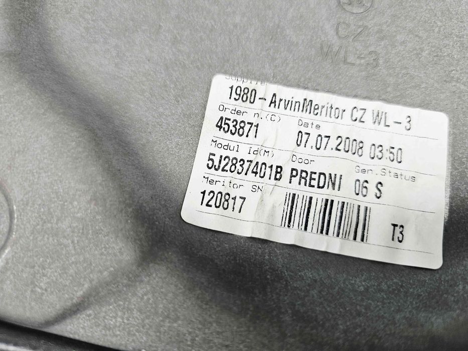 Macara electrica geam stanga fata Skoda Fabia 2 (5J, 542) [Fabr 2007-2