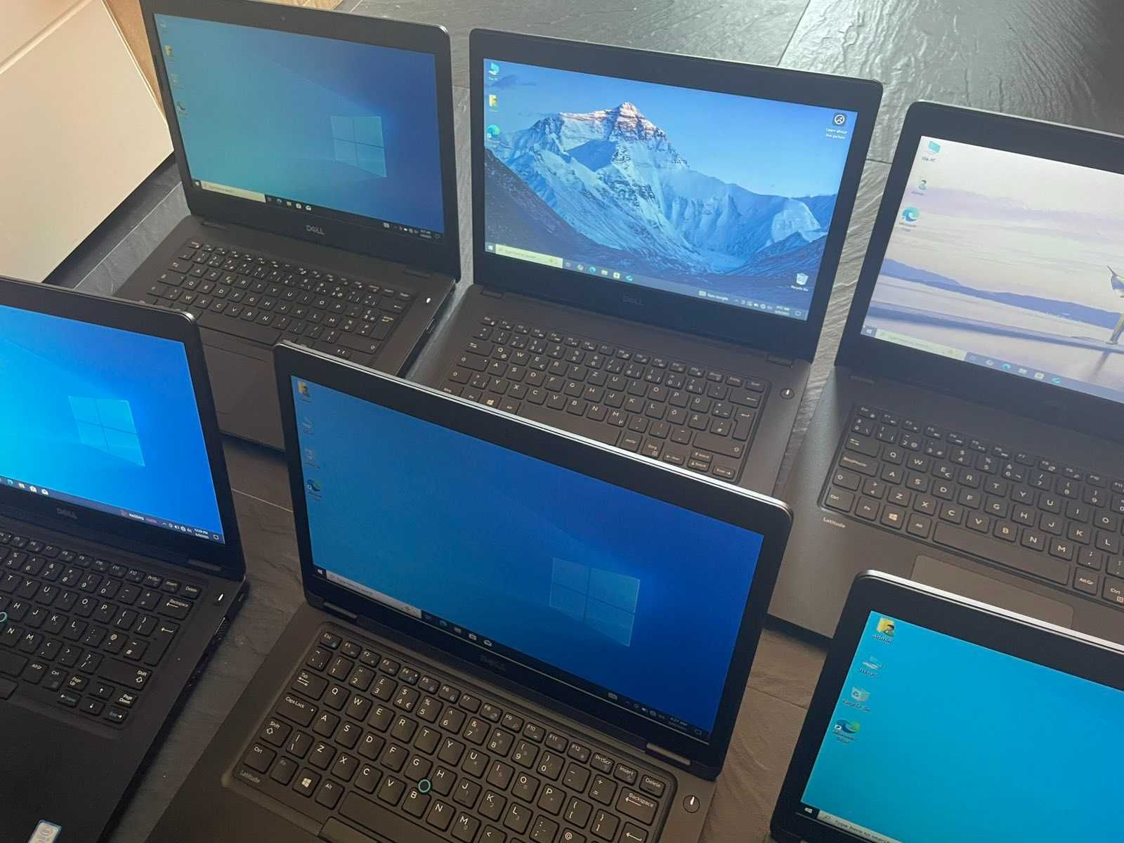10 броя DELL LATITUDE i5 - 7th, 8th gen / 8GB RAM / КЛАС А / А-