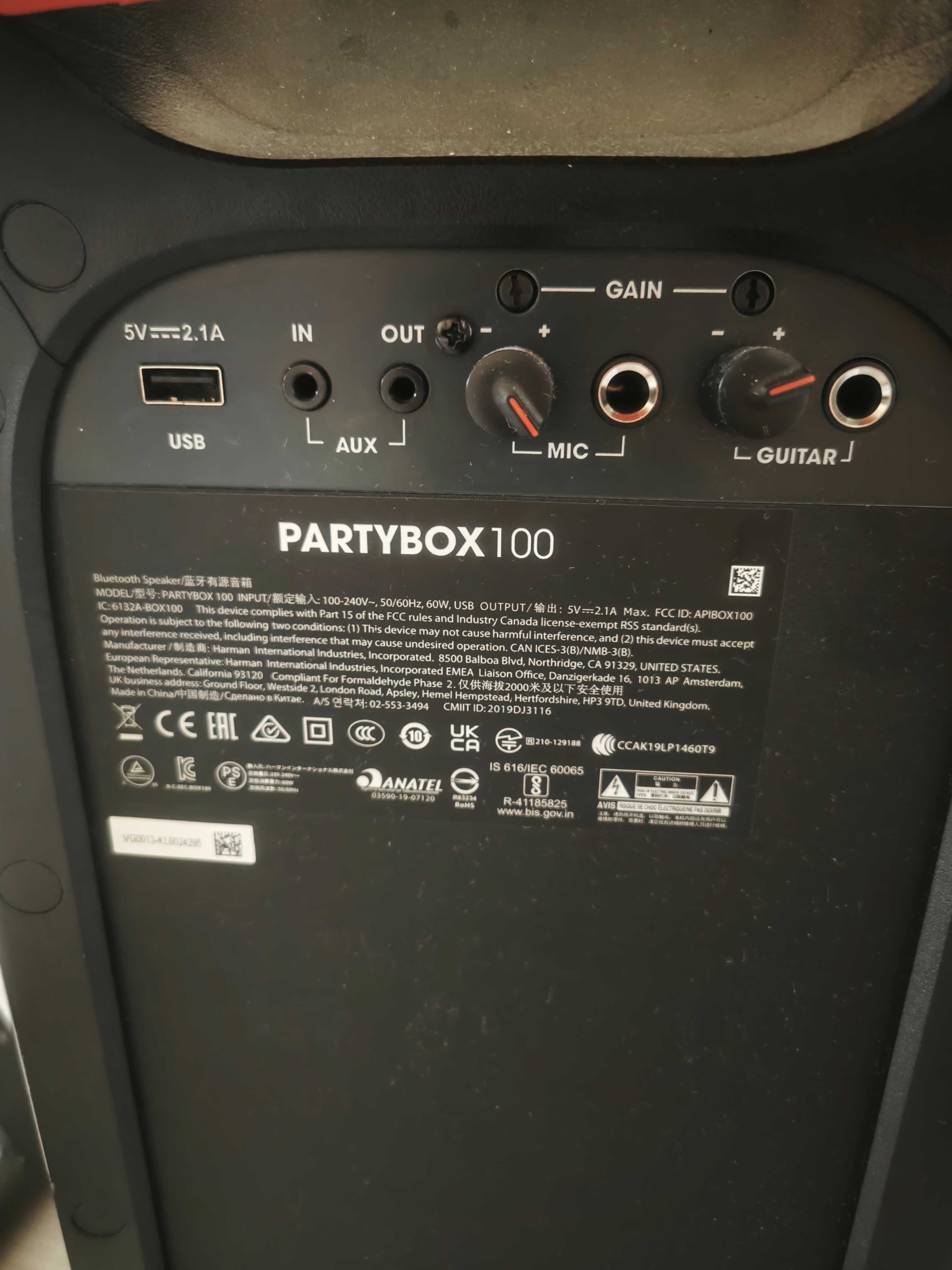 Колонка  Jbl Partybox 100